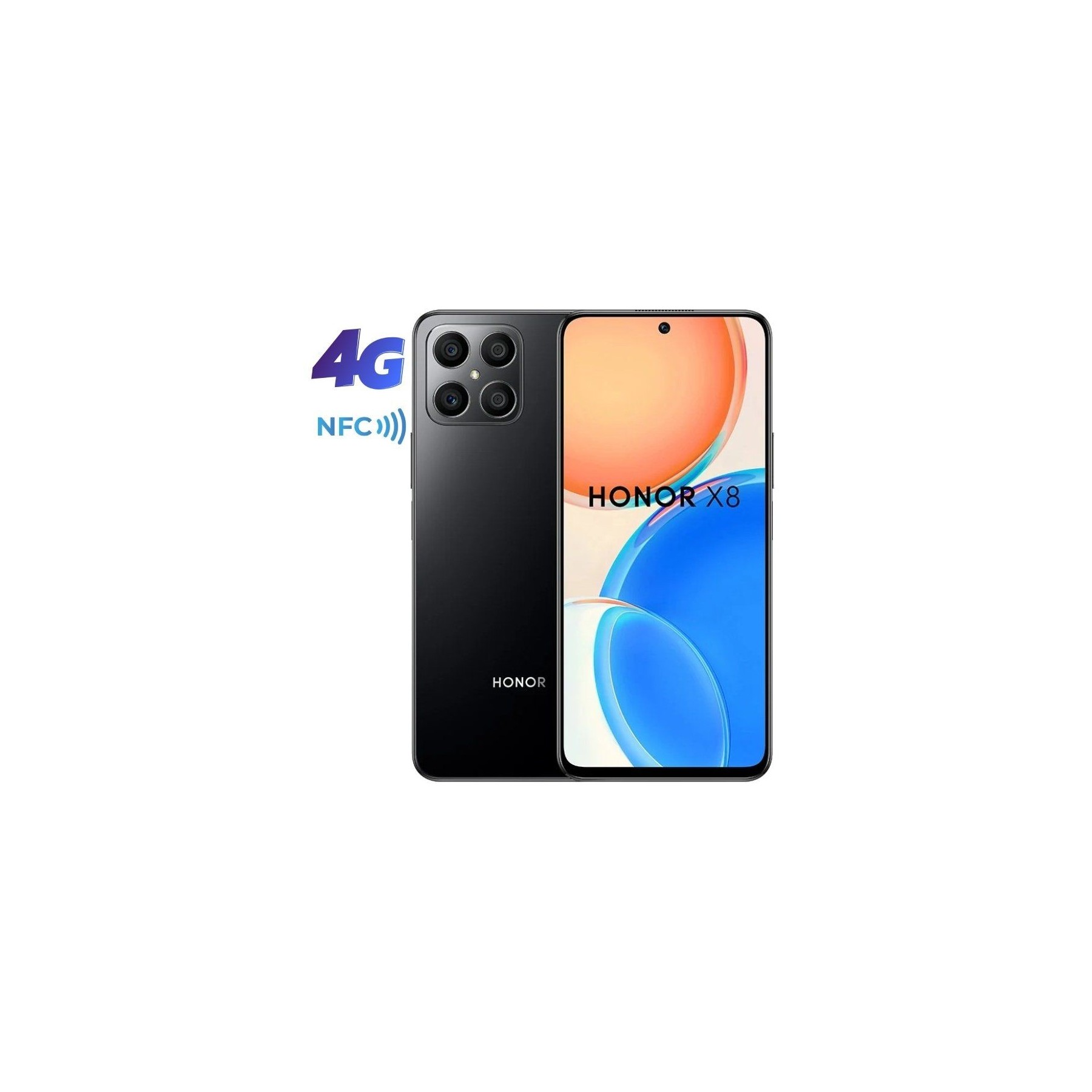 Smartphone honor x8 6gb/ 128gb/ 6.7'/ negro noche