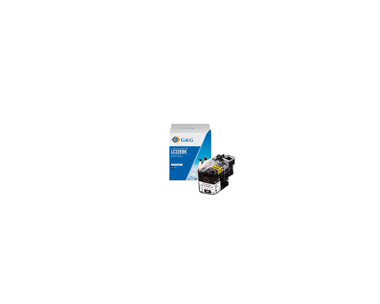 Cartucho de Tinta G&G Compatible para BROTHER LC22E NEGRO- REEMPLAZA LC22EBK