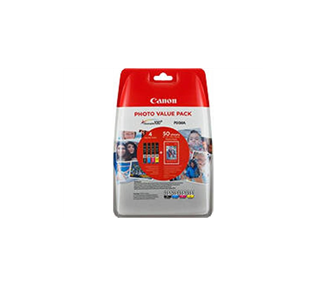 CANON CLI551XL PACK DE 4 CARTUCHOS DE TINTA ORIGINALES - 50 HOJAS DE PAPEL FOTOGRAFICO - 6443B006