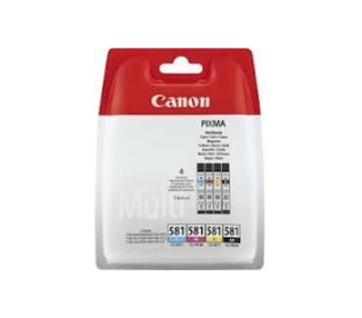 CANON CLI581 PACK DE 4 CARTUCHOS DE TINTA ORIGINALES - 2103C004