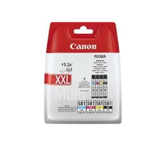 CANON CLI581XXL PACK DE 4 CARTUCHOS DE TINTA ORIGINALES - 1998C005