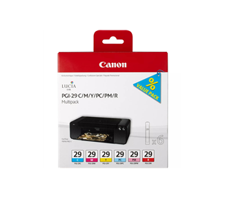 CANON PGI29 PACK DE 6 CARTUCHOS DE TINTA ORIGINALES - 4873B005