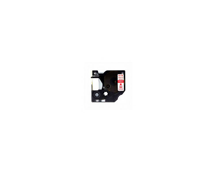Dymo D1 45012 Rojo/Transparente Cinta Rotuladora Compatible S0720520