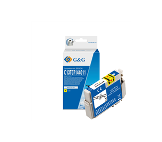 Cartucho de Tinta G&G Compatible para EPSON T0714/T0894 AMARILLO- REEMPLAZA C13T07144012/C13T08944011