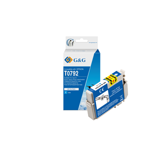 Cartucho de Tinta G&G Compatible para EPSON T0792 CYAN- REEMPLAZA C13T07924010