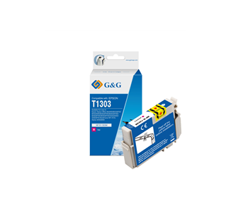 Cartucho de Tinta G&G Compatible para EPSON T1303 MAGENTA- REEMPLAZA C13T13034010