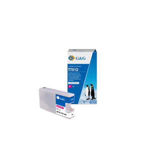 Cartucho de Tinta G&G Compatible para EPSON T7013 MAGENTA- REEMPLAZA C13T70134010