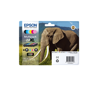 EPSON T2438 (24XL) PACK DE 6 CARTUCHOS DE TINTA ORIGINALES - C13T24384011