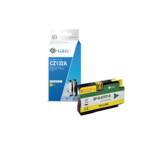 Cartucho de Tinta G&G Compatible para HP 711 AMARILLO- REEMPLAZA CZ132A