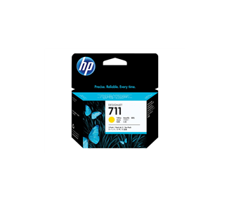 HP 711 AMARILLO PACK DE 3 CARTUCHOS DE TINTA ORIGINALES - CZ136A