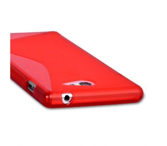 Funda Gel Tpu S-Line S Line Para Sony Xperia M2 S50H Color Rojo Roja