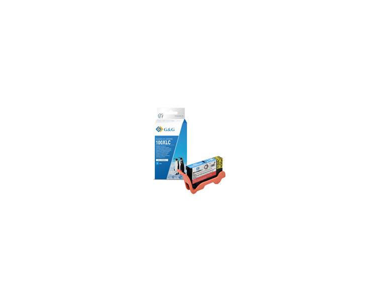 Cartucho de Tinta G&G Compatible para LEXMARK 100XL CYAN- REEMPLAZA 14N1069E/14N1093E/14N0900E/14N0920E
