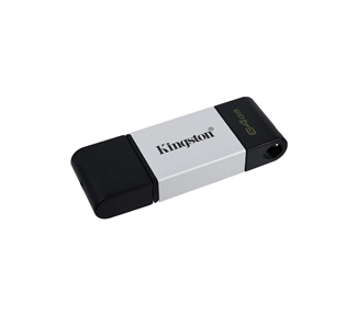 KINGSTON DATATRAVELER 80 MEMORIA USB TIPO C 64GB - USB-C 3.2 GEN 1 - 200 MB/S EN LECTURA - CON TAPA - DISEÑO METALICO (PENDRIVE)
