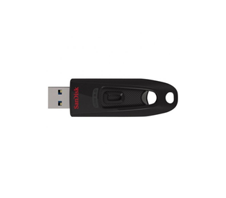 Memoria USB SANDISK CRUZER ULTRA 3.0 128GB - HASTA 80MB/S DE TRANSFERENCIA - COLOR NEGRO (Pen Drive)