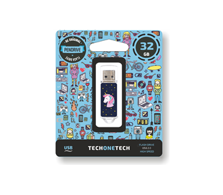 Memoria USB TECHONETECH UNICORNIO DREAM 2.0 32GB (Pen Drive)