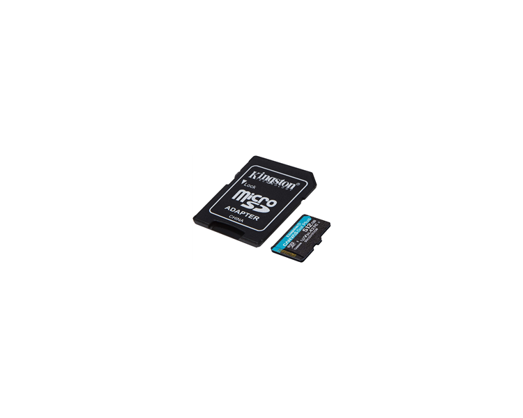KINGSTON TARJETA MICRO SDXC 512GB UHS-I U3 V30 CLASE 10 170MB/S CANVAS GO PLUS CON ADAPTADOR