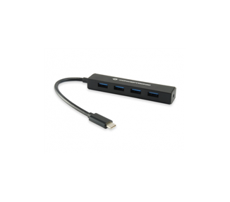 CONCEPTRONIC HUB EXTENSOR USB-C A  4 PUERTOS USB3.0 - 5GBPS - NEGRO