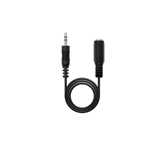 Cable estéreo nanocable 10.24.0201/ jack 3.5 macho - jack 3.5 hembra/ 1.5m