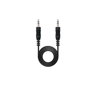 Cable estéreo nanocable 10.24.0103/ jack 3.5 macho - jack 3.5 macho/ 3m/ negro