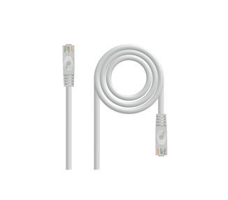 Cable de red rj45 utp nanocable 10.20.1815 cat.6a/ 15m/ gris
