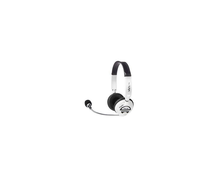 Auriculares ngs msx6pro/ con micrófono/ jack 3.5/ blancos