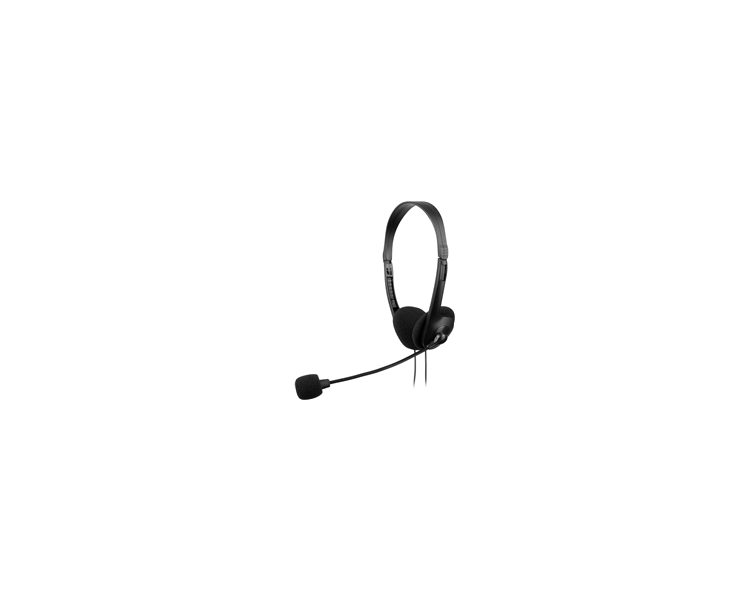 Auriculares anima ah118/ con micrófono/ jack 3.5/ negros