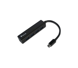 NGS WONDER HUB USB-C - 4 PUERTOS USB 3.0 - VELOCIDAD DE 480 MBPS A 5 GBPS - COLOR NEGRO