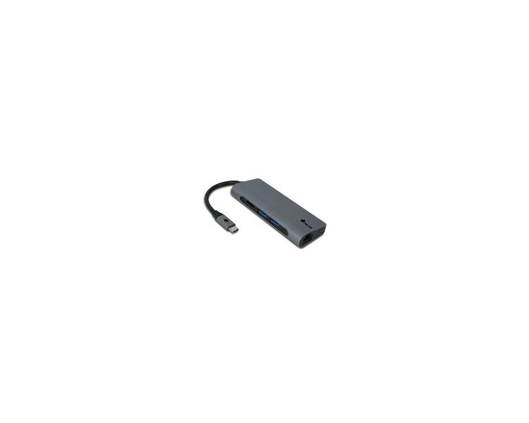 NGS WONDERDOCK HUB USB-C - 7 PUERTOS - USB-A, USB-C, HDMI, ETHERNET, SD Y MICROSD - 5 GBPS, 4K - COLOR GRIS