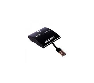 APPROX LECTOR DE DNI ELECTRONICO/TARJETA SANITARIA - USB 2.0 - COLOR NEGRO
