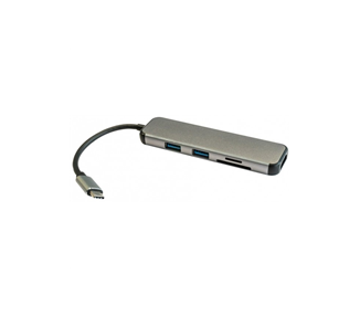 3GO HUB2UCRH HUB USB-C 3.0 2 PUERTOS USB-A + LECTOR DE TARJETAS + HDMI