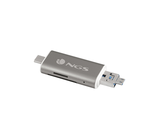 NGS 5 EN 1 MINI LECTOR DE TARJETAS USB-C - MICRO USB Y USB 2.0 - MICROSD Y SD