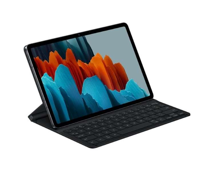 Funda con teclado samsung book cover keyboard slim para tablets samsung galaxy s7/s8/ negra