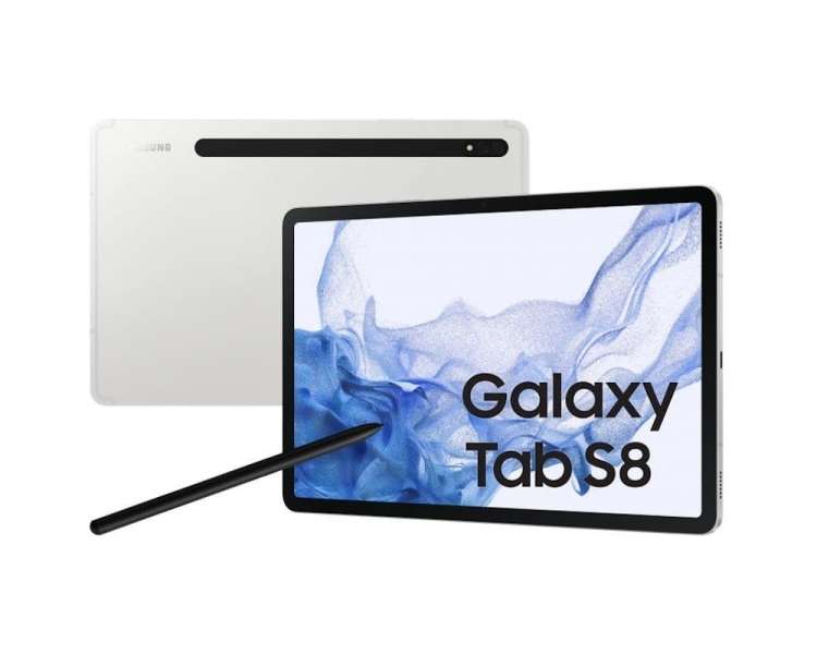 Tablet samsung galaxy tab s8 11'/ 8gb/ 128gb/ octacore/ plata
