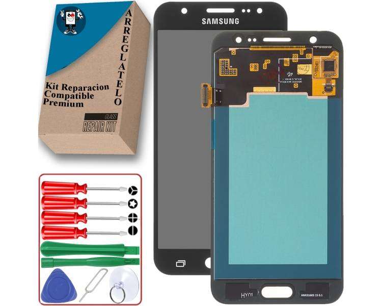 Kit Reparación Pantalla para Samsung Galaxy J5 2015 Negra TFT, Sin Ajuste Brillo