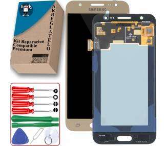 Kit Reparación Pantalla para Samsung Galaxy J5 2015 Dorada TFT Sin Ajuste Brillo