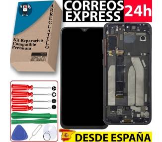 Kit Reparación Pantalla para Xiaomi Mi 9 SE, Mi9 SE, Con Marco, Negra, TFT