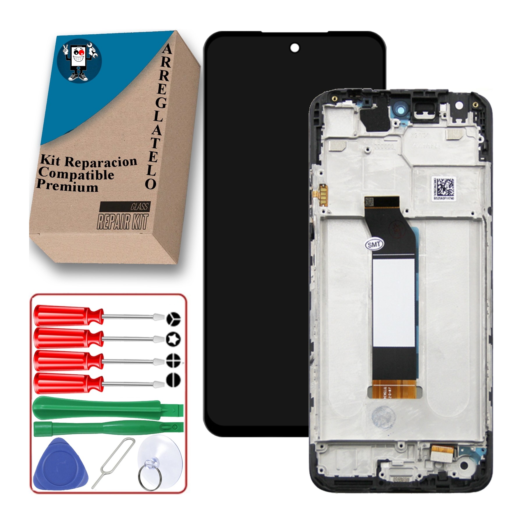 Kit Reparación Pantalla para Xiaomi Redmi Note 10 5G, Poco M3 Pro 5G, Marco, OEM