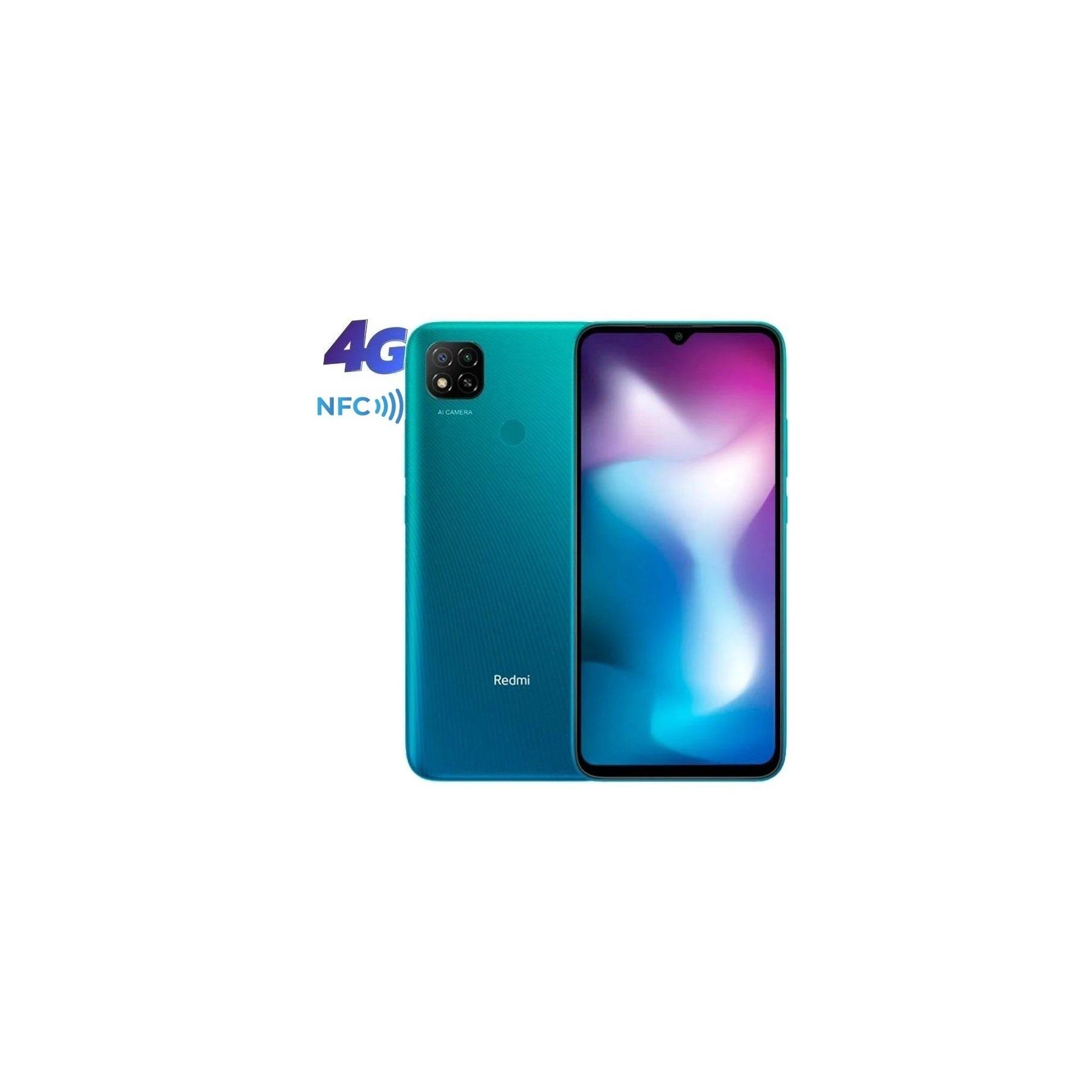 Smartphone xiaomi redmi 9c nfc 3gb/ 64gb/ 6.53'/ verde aurora