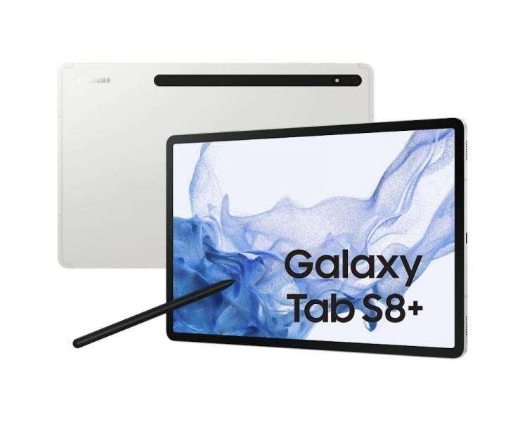 Tablet samsung galaxy tab s8+ 12.4'/ 8gb/ 128gb/ octacore/ plata