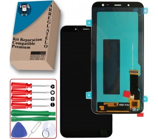 Kit Reparación Pantalla para Samsung Galaxy J6 J600F Con Marco OLED Negra