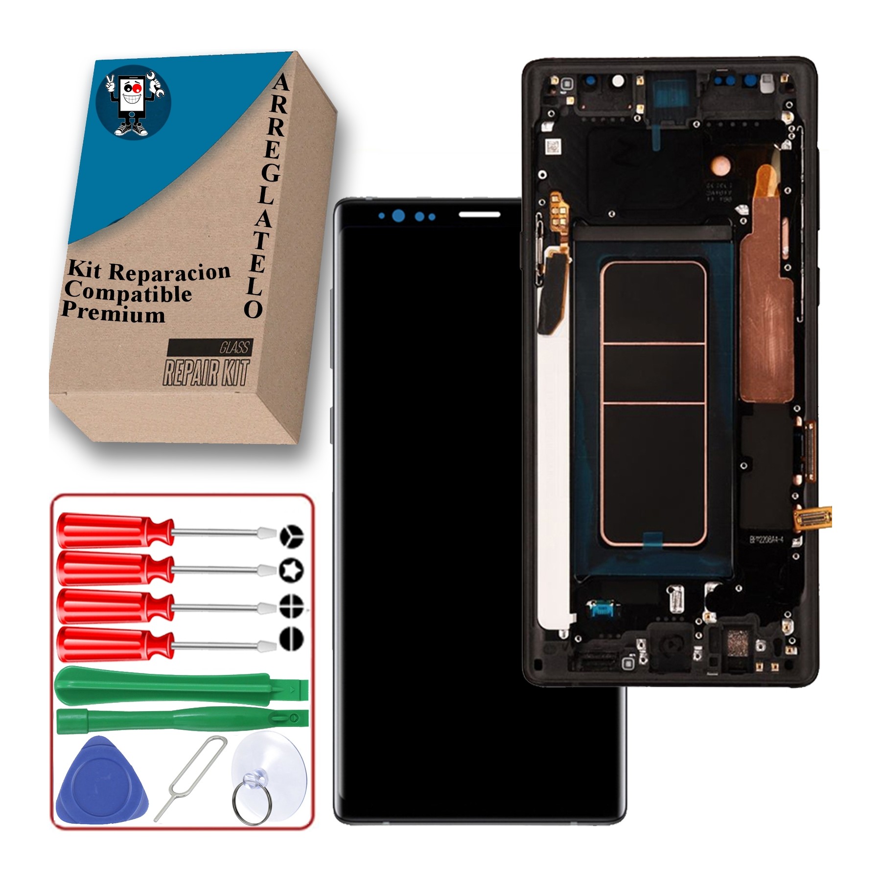 Kit Reparación Pantalla para Samsung Galaxy Note 9 Negra AMOLED