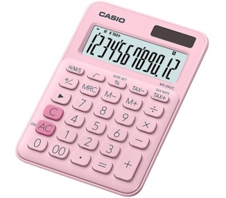 Calculadora casio my style clorful ms-20uc-pk/ rosa