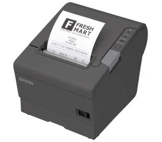 Impresora de tickets epson tm-t88 v/ térmica/ ancho papel 80mm/ usb-rs232/ negra