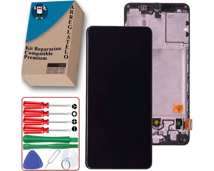 Kit Reparación Pantalla para Samsung Galaxy A41 con Marco TFT Negra