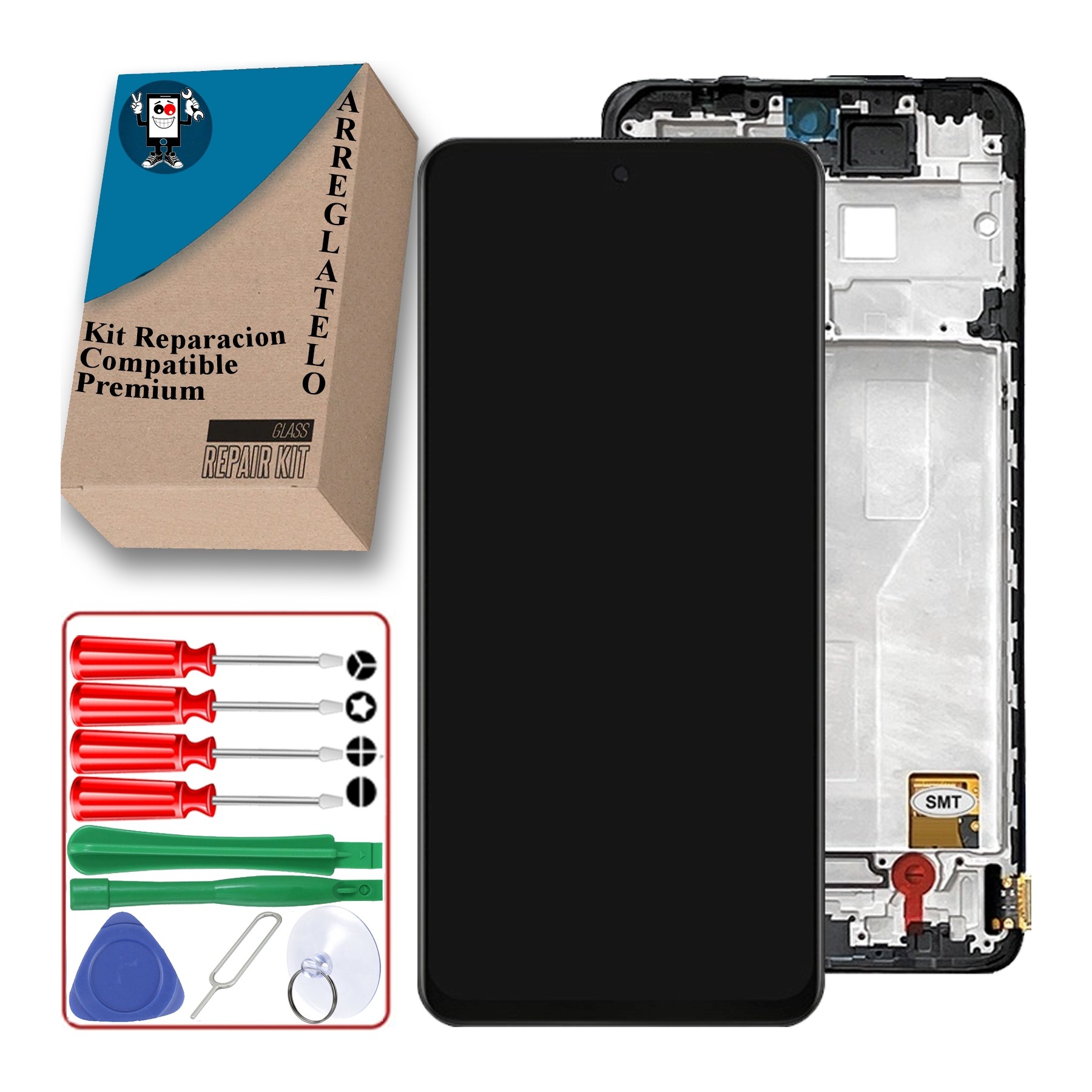 Kit Reparación Pantalla para Xiaomi Redmi Note 10 Pro M2101K6G Marco OLED Negra