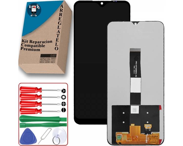Kit Reparación Pantalla para Xiaomi Redmi 9C 9A 9i 9AT 10A, Original, Negra