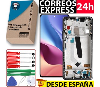 Kit Reparación Pantalla para Xiaomi Poco F3 con Marco iPS Negra