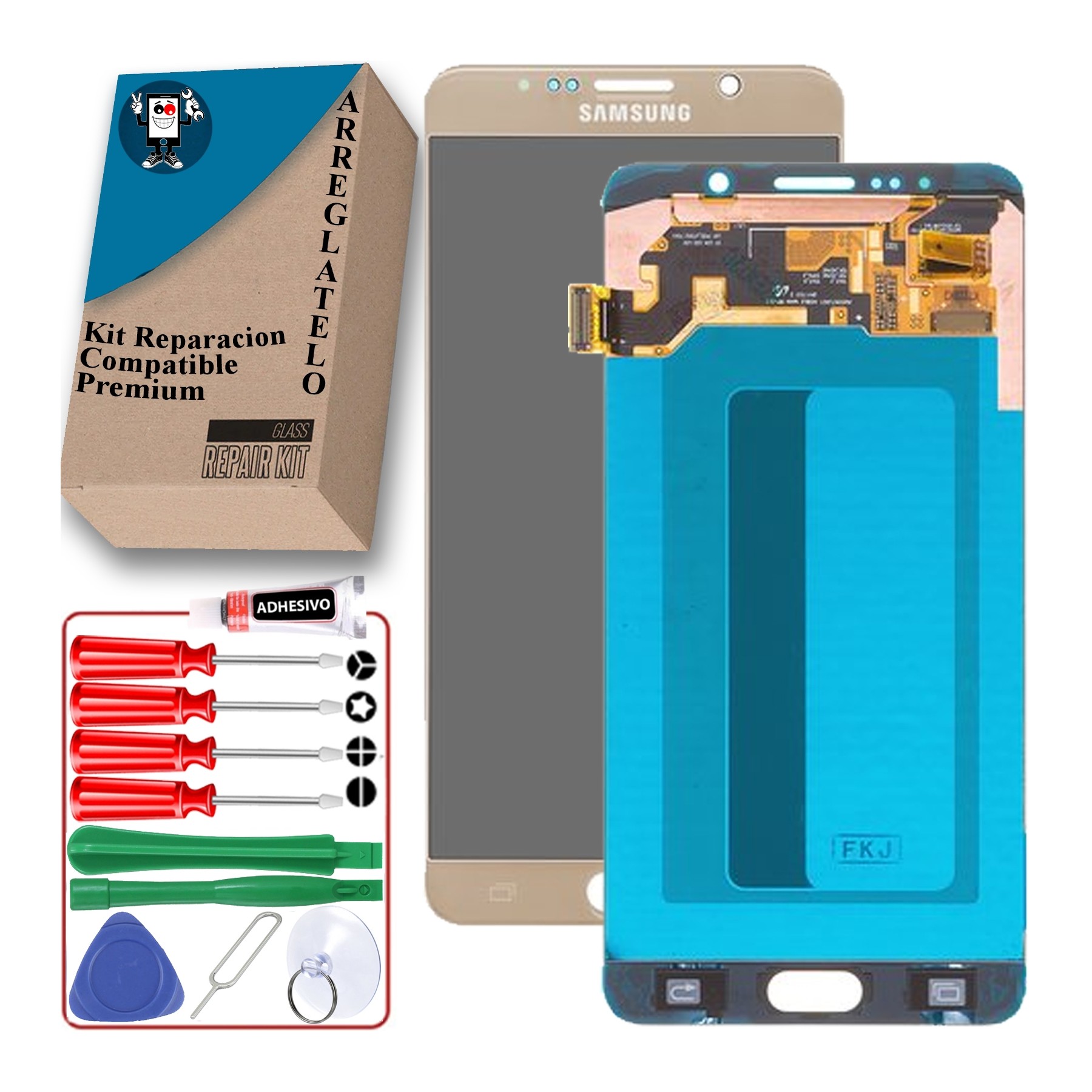 Pantalla Original Reacondicionada para Samsung Galaxy Note 5 N920F Dorada