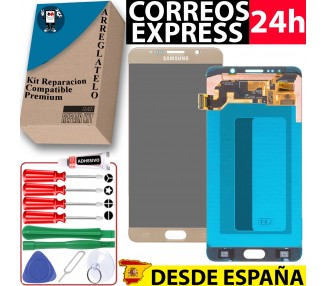 Pantalla Original Reacondicionada para Samsung Galaxy Note 5 N920F Dorada