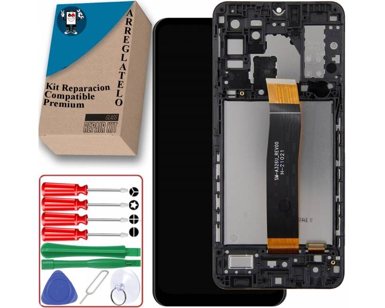 Kit Reparación Pantalla para Samsung Galaxy A32 5G A326B, con Marco, Negra